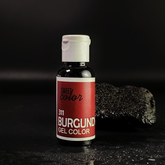 Барвник гелевий  sweet color Burgundy 311