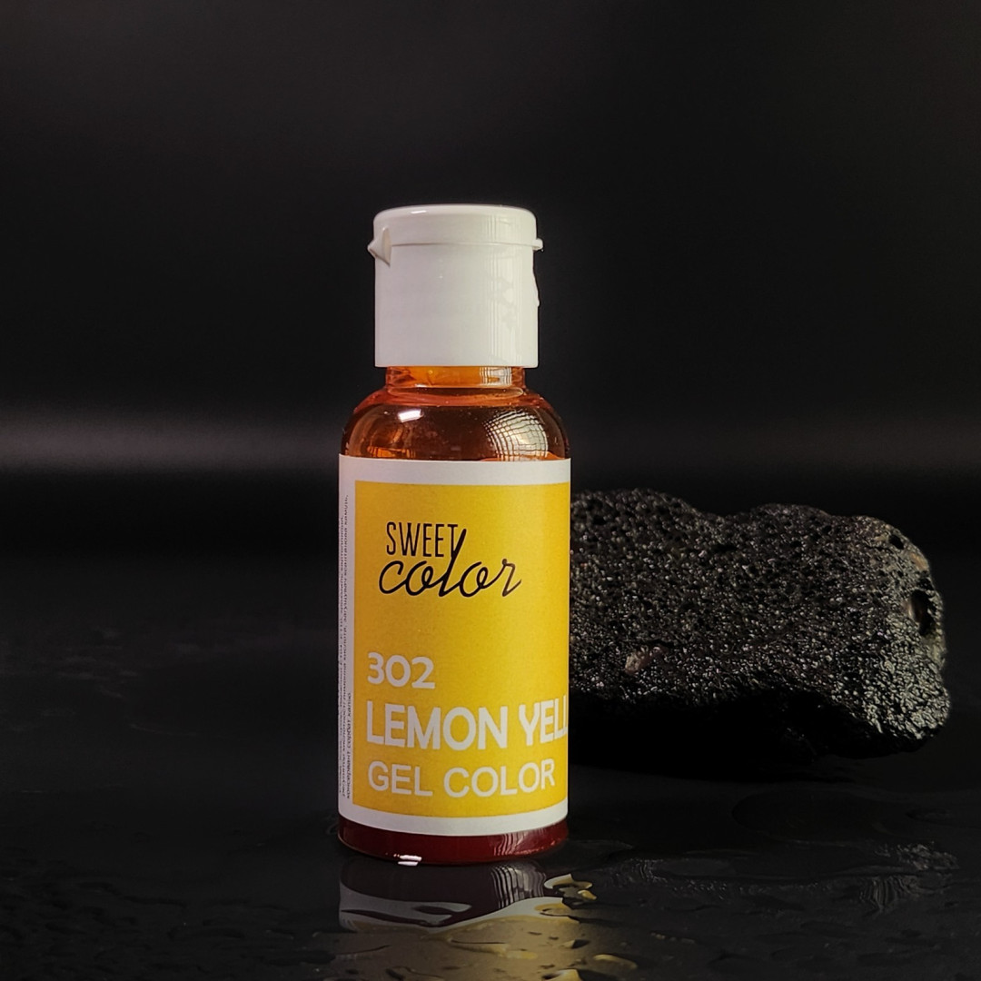 Барвник гелевий  sweet color Lemon yellow 302