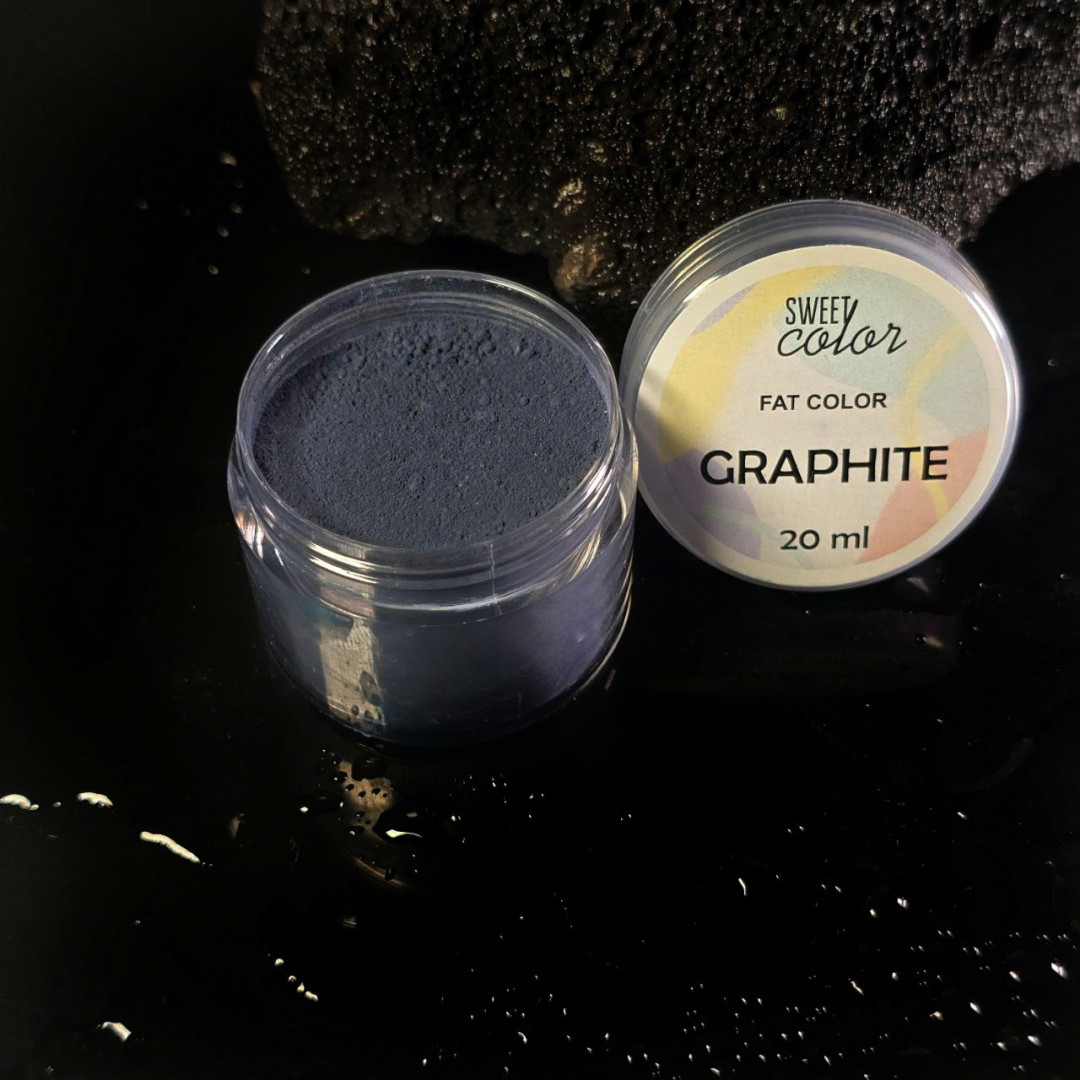 Барвник порошковий жиророзчинний sweet color Graphite