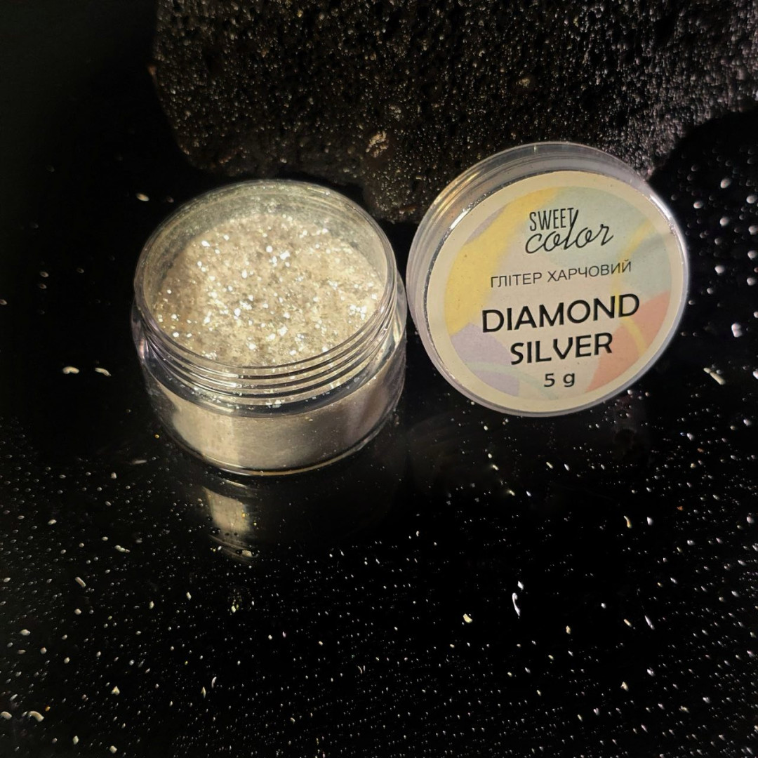 Глітер sweet color Diamond silver