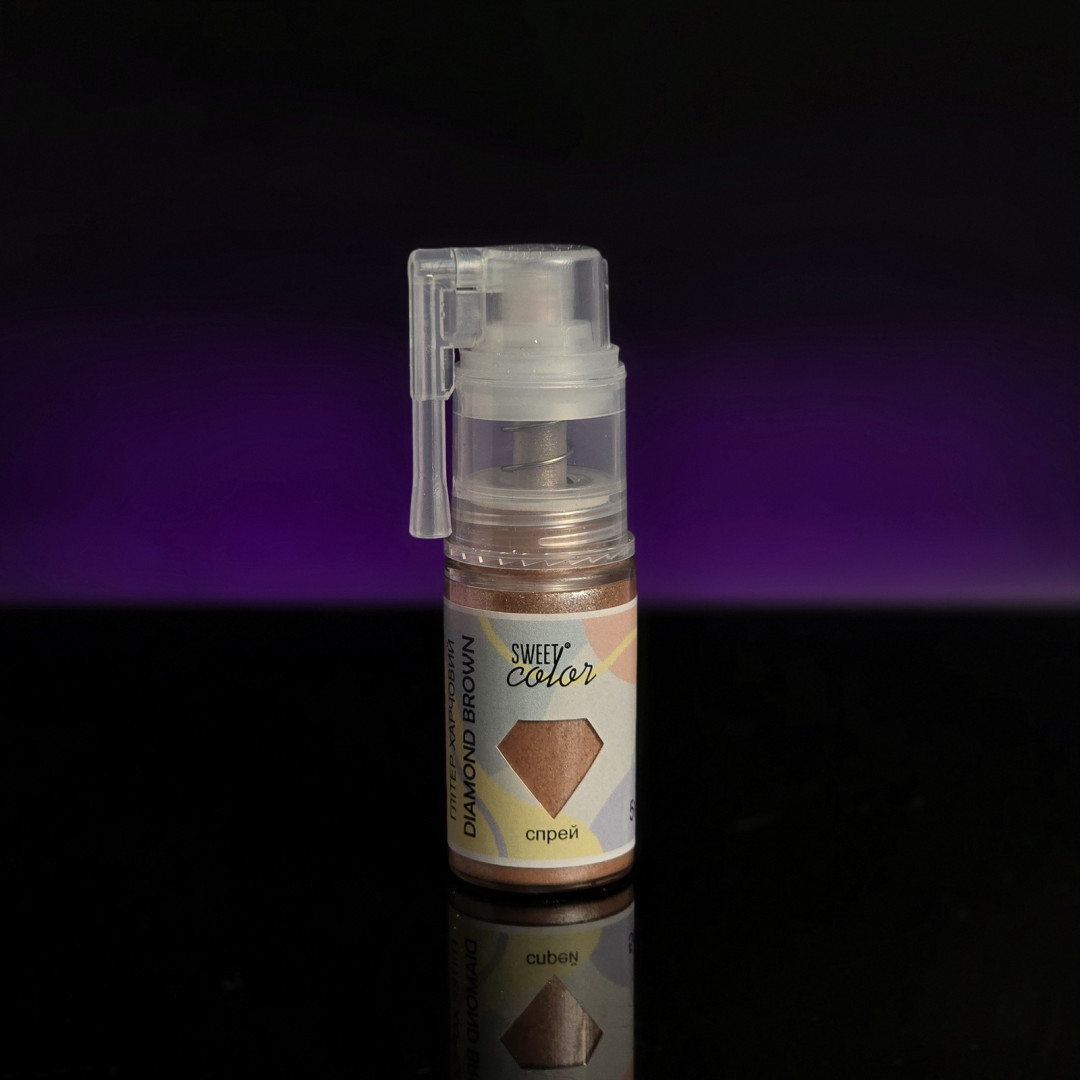 Глітер-Спрей sweet color Diamond brown 5 г