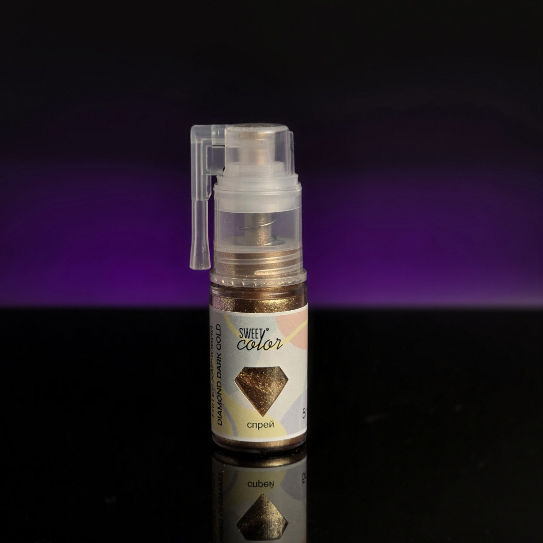 Глітер-Спрей sweet color Diamond dark gold 5 г