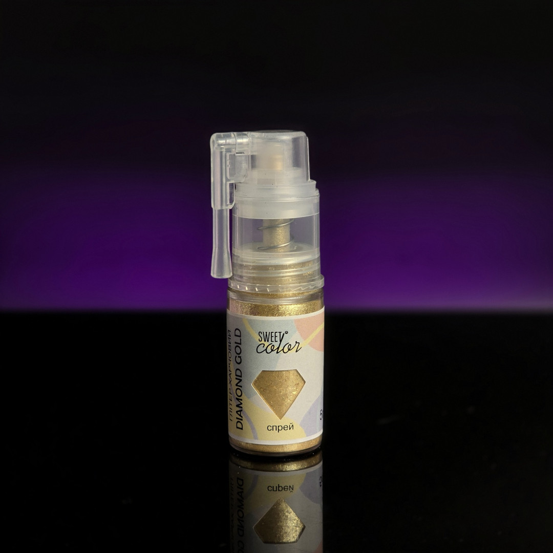 Глітер-Спрей sweet color Diamond gold 10 г