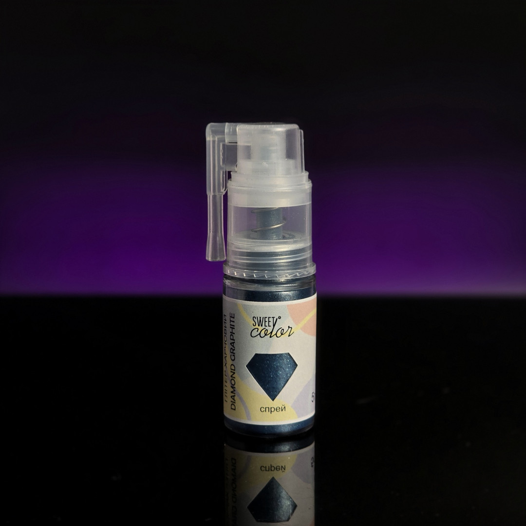 Глітер-Спрей sweet color Diamond graphite 10 г