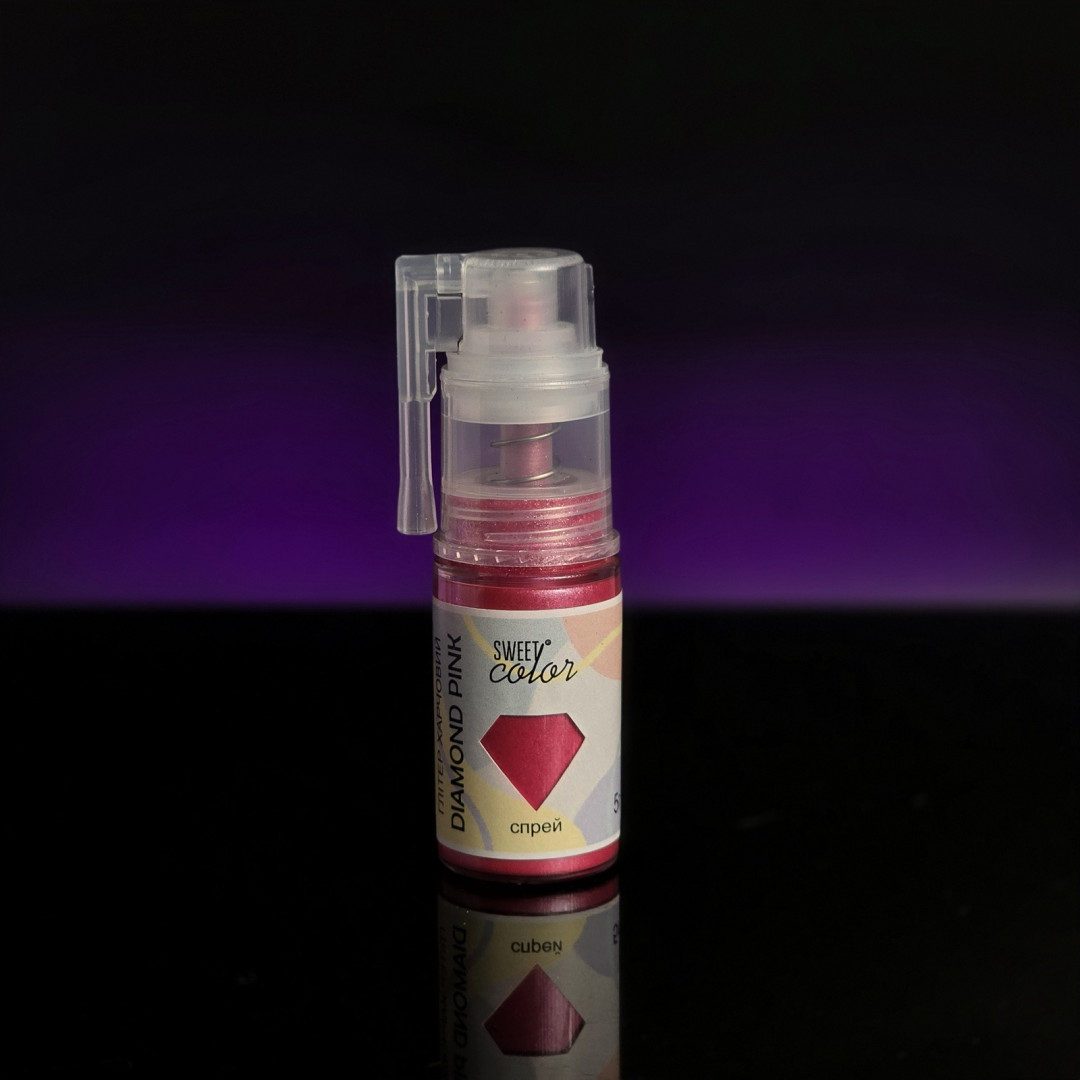 Глітер-Спрей sweet color Diamond pink 10 г