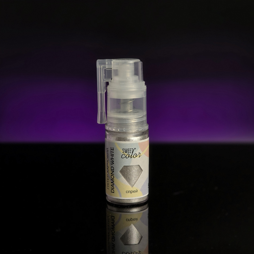 Глітер-Спрей sweet color Diamond white 10 г